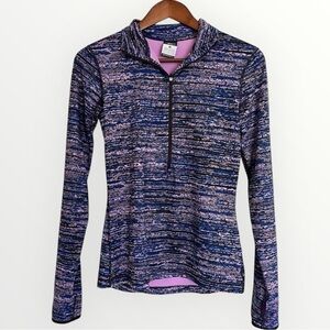 Nike Pro Dri Fit Women’s Purple Pullover Sweatshirt Quarter Zip